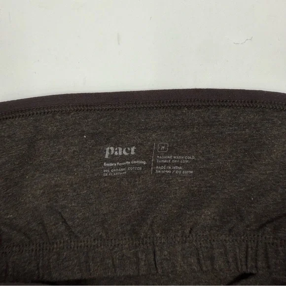 PACT Organic Cotton Everyday Shelf Bra Camisole Tank Top in Charcoal Gray Size M - Picture 6 of 8